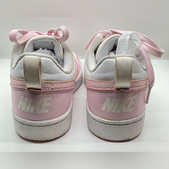 Nike Court Borough Low Recraft Big Kids Sneakers YOUTH 7Y WOMENS 8.5 PINK/WHITE - Picture 6 of 12